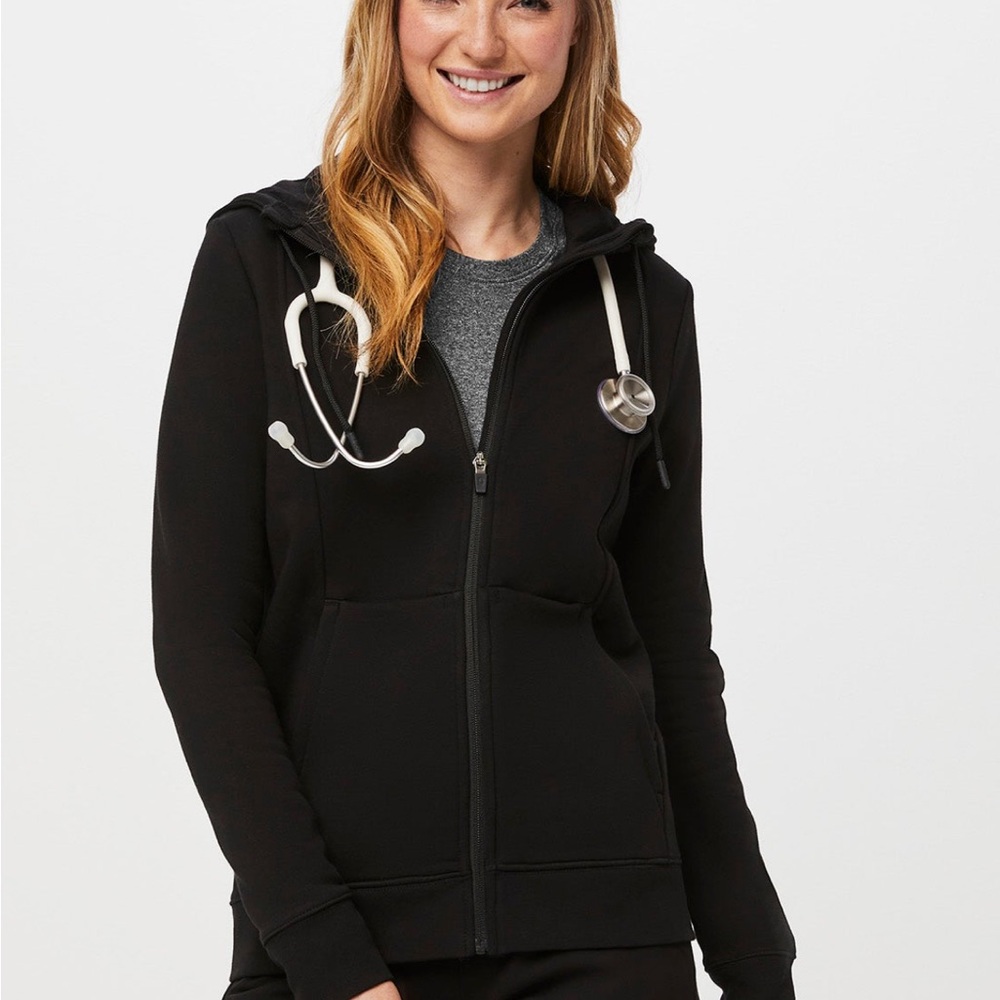 Black Figs Women's Zip Up Hoodie